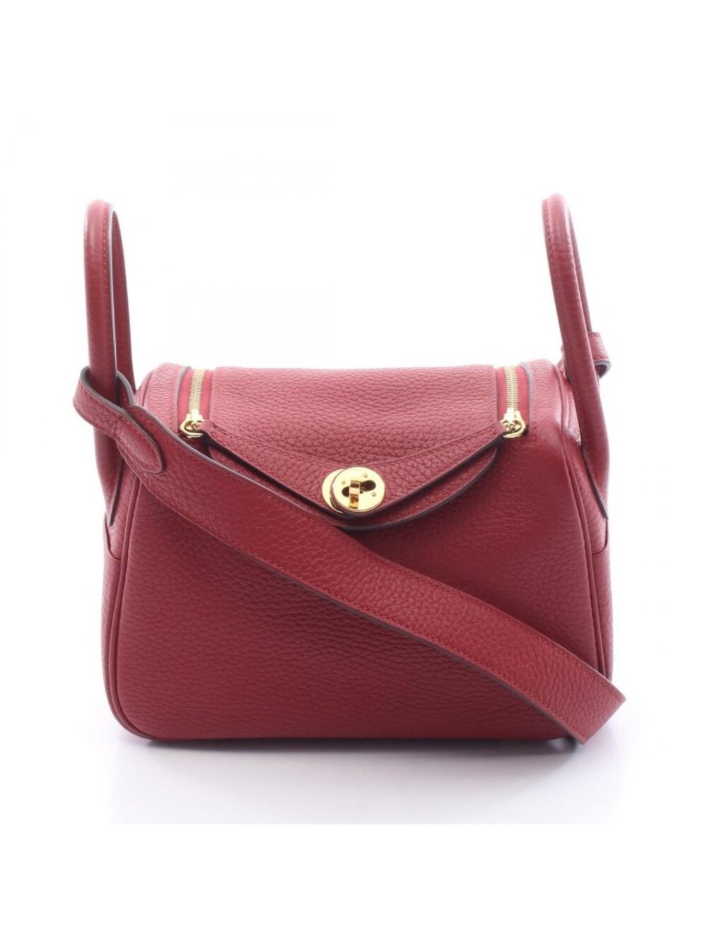Hermes Shoulder Bag Lindy Mini Ruby